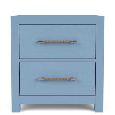 2-Drawer Nightstand-Blue