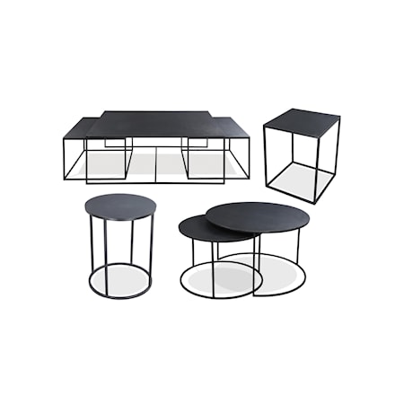 Round Nesting Cocktail Table