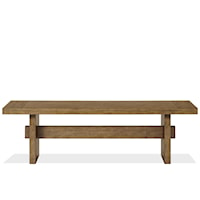 Rustic Contemporary Dining Bench