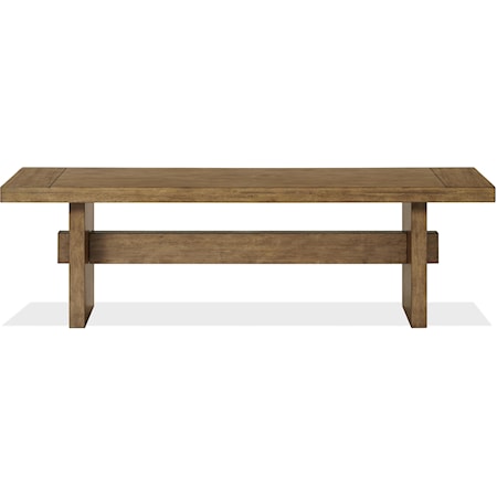 Rustic Contemporary Dining Bench