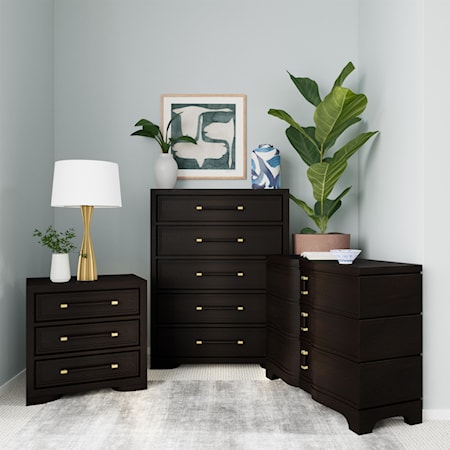 3-Drawer Nightstand