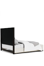 Riverside Furniture Lydia Contemporary Upholstered King Panel Bed with Footboard Storage