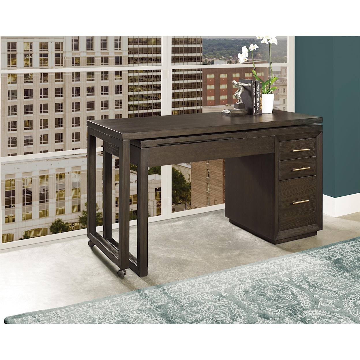Riverside Furniture Prelude Swivel Lift-top L-desk
