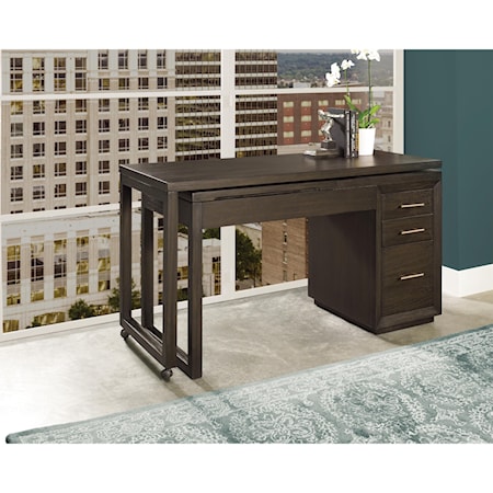 Swivel Lift-top L-desk