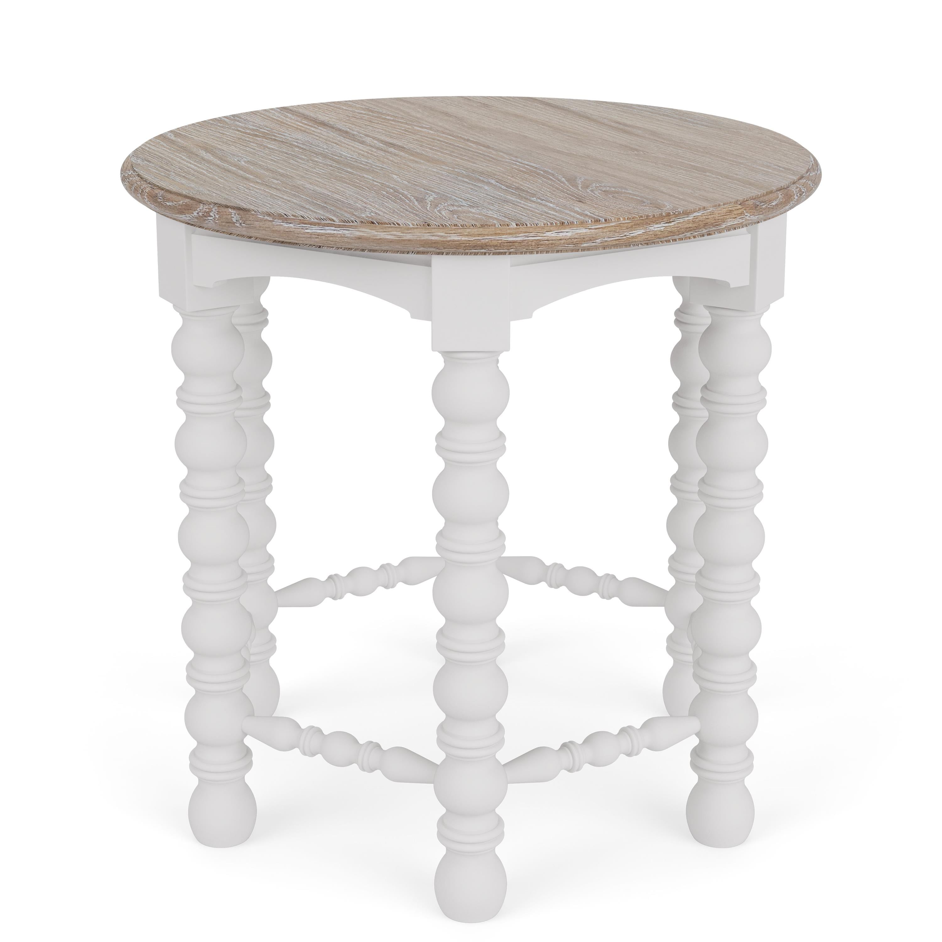 Round Spindle End Table