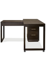 Riverside Furniture Prelude Contemporary Swivel Lift-top L-desk