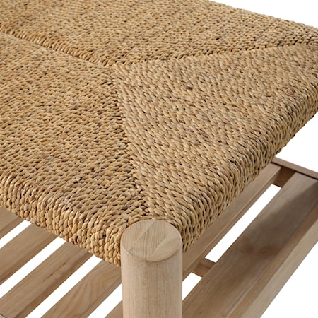 Woven Rectangle Cocktail Table