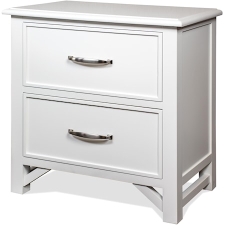 Cottage 2-Drawer Nightstand with USB