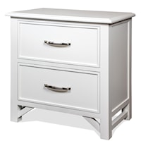 Cottage 2-Drawer Nightstand with USB