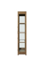 Riverside Furniture Bozeman Rustic Contemporary Display Cabinet with Adjustable Glass Shelves