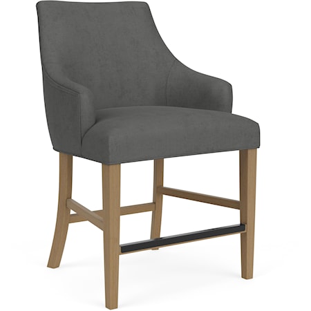 Upholstered Counter-Height Stool