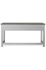 Riverside Furniture Cora Cottage-Style Sofa Table with 3 Stools
