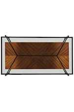 Riverside Furniture Lennox Contemporary Coffee Table With Glass top