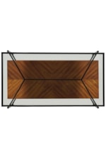 Riverside Furniture Lennox Contemporary Coffee Table With Glass top 