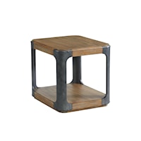 Industrial End Table