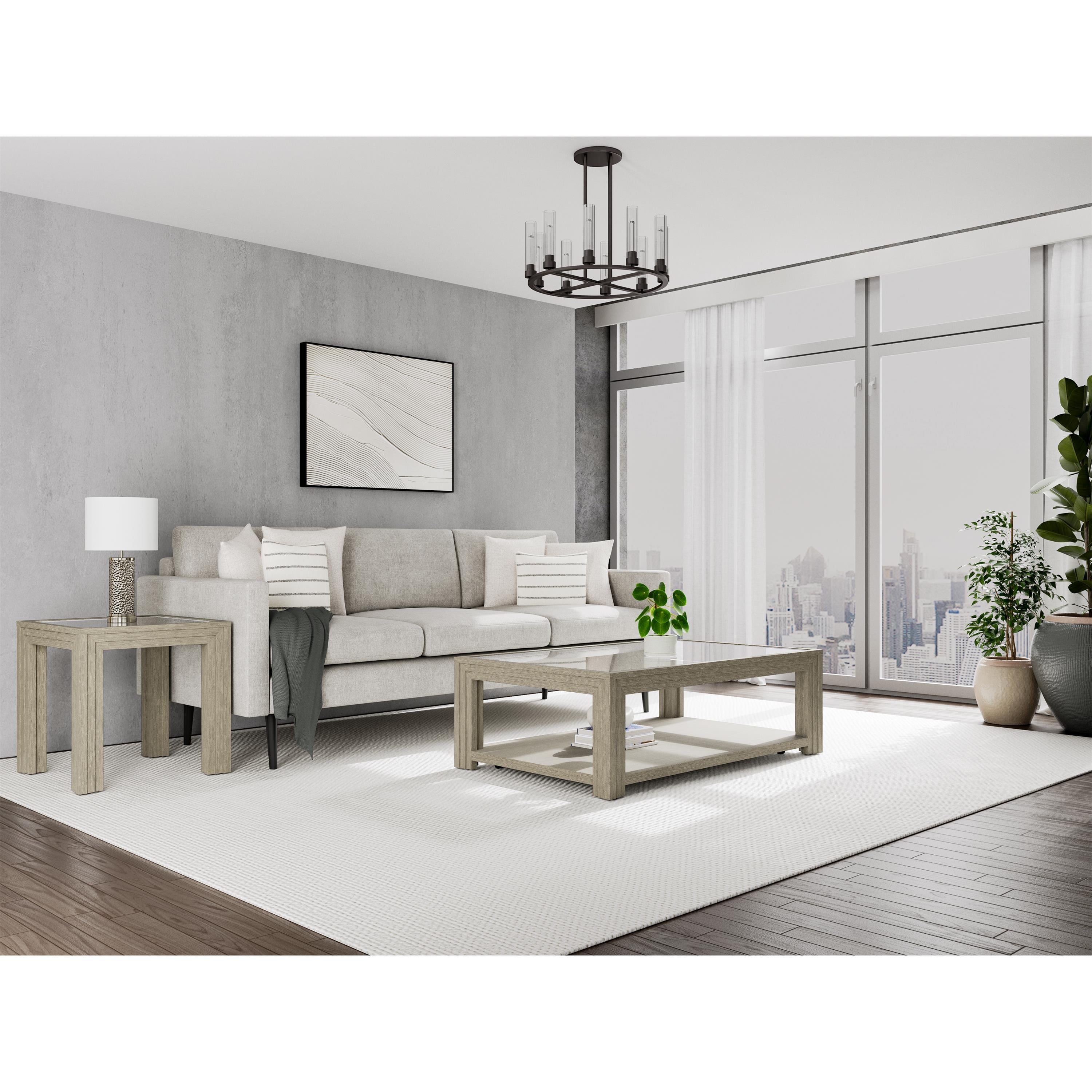 Rectangle Glass Cocktail Table