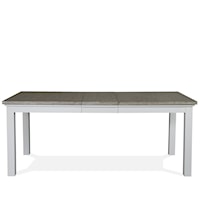 Cottage-Style Rectangular Dining Table with 14" Leaf