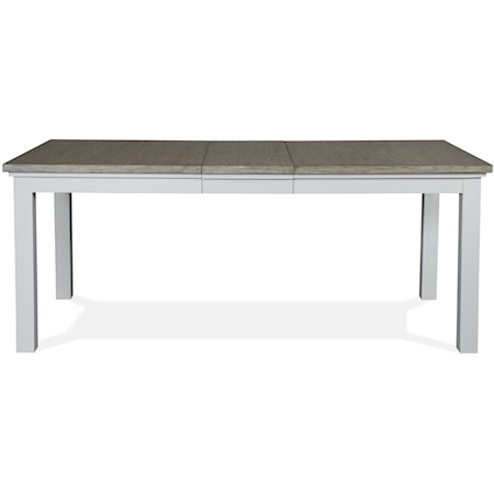 Cottage-Style Rectangular Dining Table with 14" Leaf