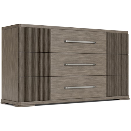 Contemporary 9-Drawer Dresser with Felt-Lined Drawers