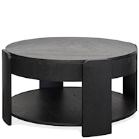 Contemporary Round Coffee Table with Lift Top