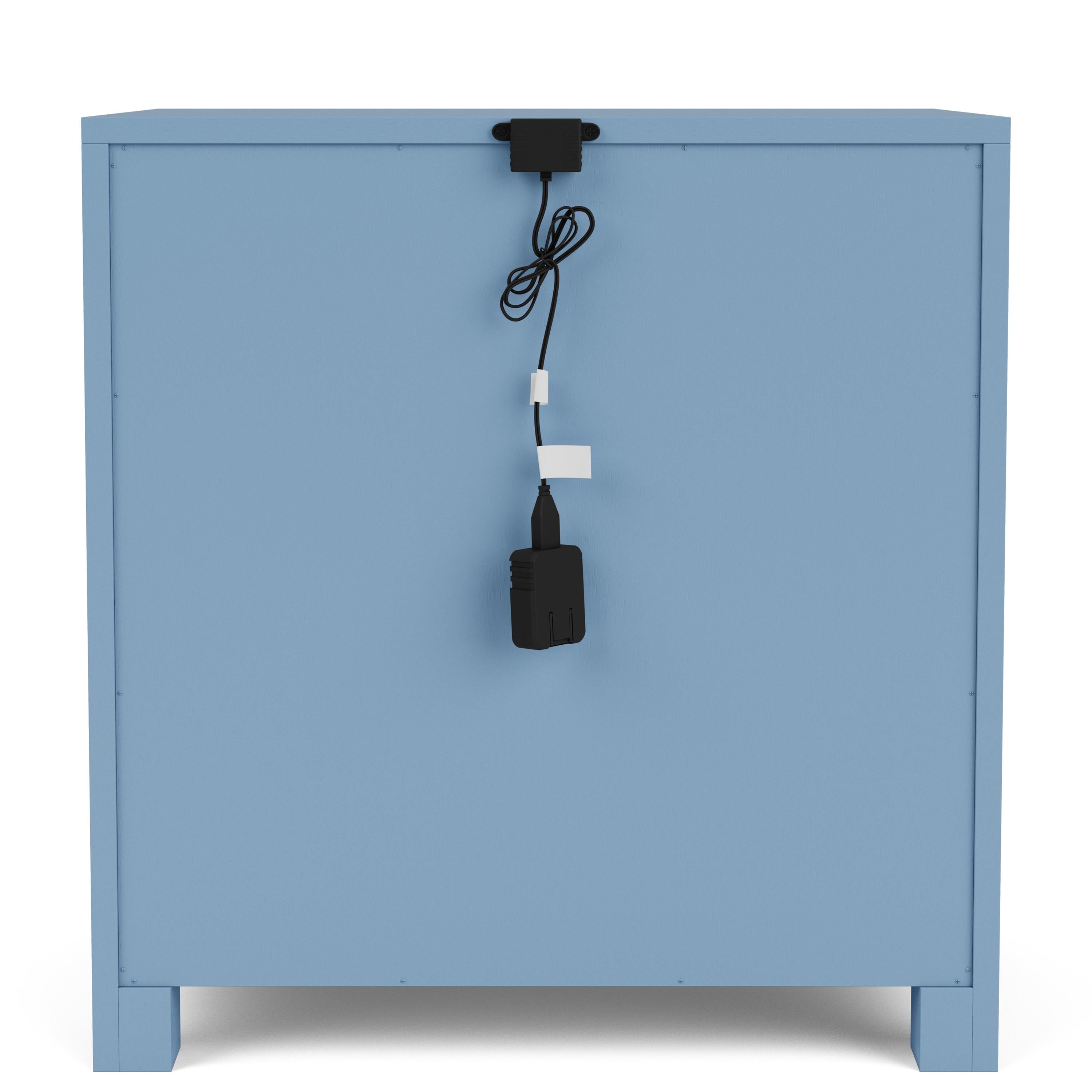 2-Drawer Nightstand-Blue