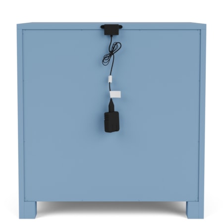 2-Drawer Nightstand-Blue