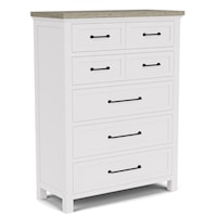 Cottage 5-Drawer Chest with Cedar-Bottomed Drawer