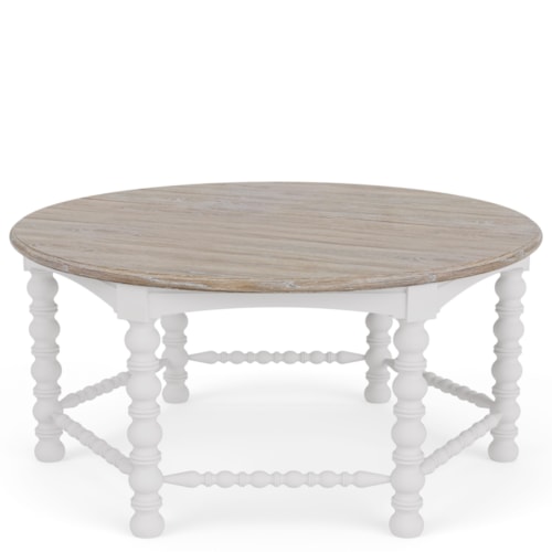 Cottage Round Spindle Cocktail Table