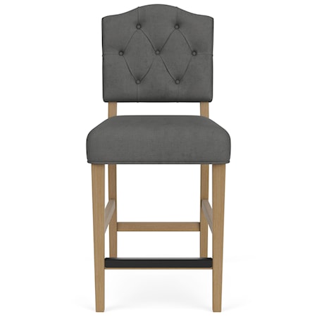 Upholstered Counter-Height Stool