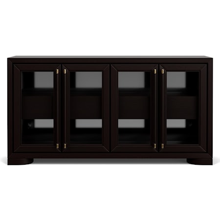 Contemporary Display Sideboard with Touch LED Lights
