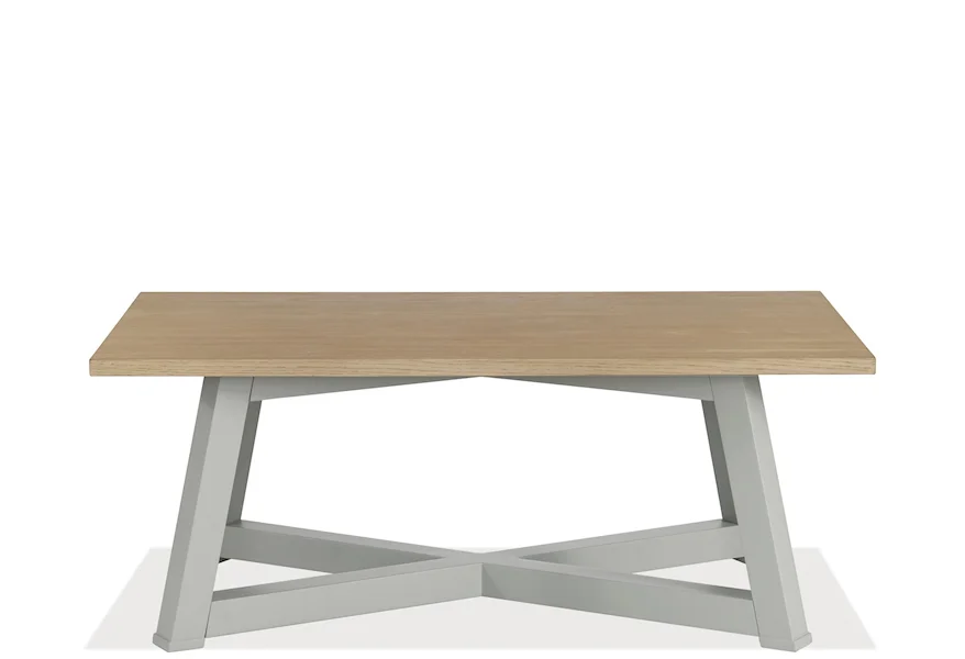 Beaufort Large Cocktail Table Table by Riverside Furniture at Howell Furniture