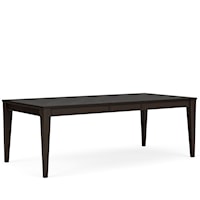 Contemporary Rectangular Dining Table with 18" Leaf