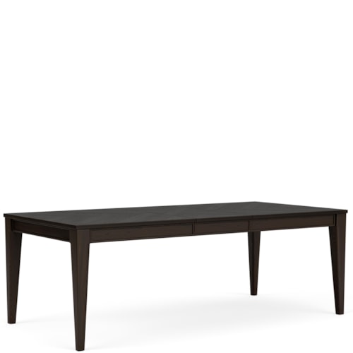 Contemporary Rectangular Dining Table with 18" Leaf