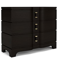 Transitional 3-Drawer Bachelors Chest with Felt-Lined Top Drawer