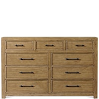 Rustic Contemporary 9-Drawer Dresser