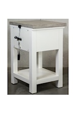 Riverside Furniture Cora Cottage-Style Entertainment Console with Adjustable Shelf