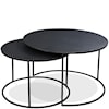 Riverside Furniture Declan Round Nesting Cocktail Table