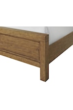 Riverside Furniture Bozeman Rustic King Panel Bed with Timber Truss Detailing on Headboard