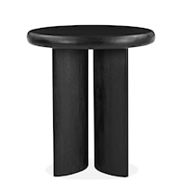 Contemporary End Table with C-Shape Legs