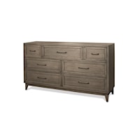 Contemporary 7-Drawer Dresser with Felt-Lined Drawers