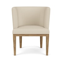 Rustic Contemporary Upholstered Host Chair