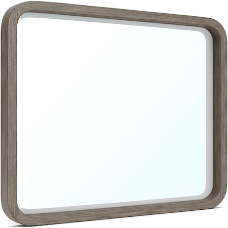 Contemporary Mirror with Rounded Corners