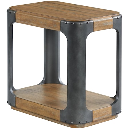 Industrial Chairside Table