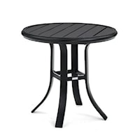 Slat Top 23" Round Side Table