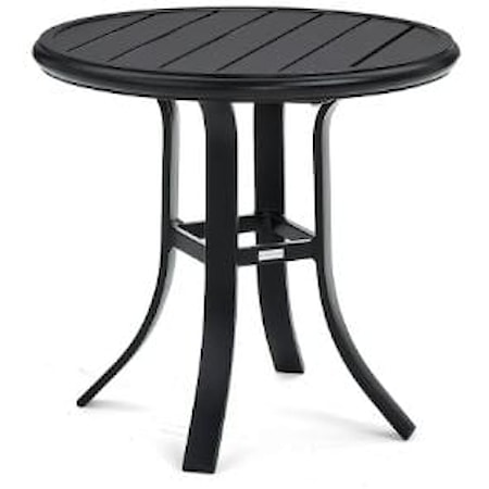 Slat Top 23" Round Side Table