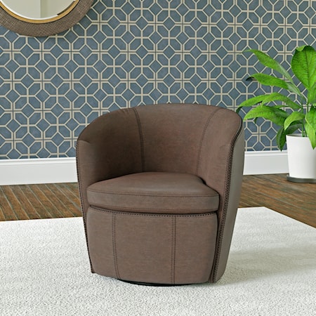 Barolo Brown Swivel Chair
