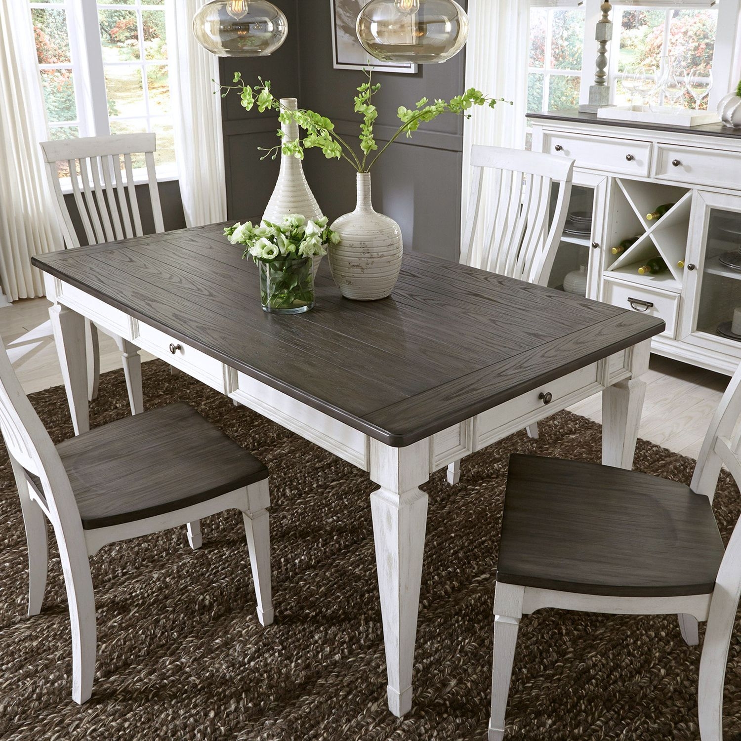 Liberty Furniture Allyson Park 5 Piece Rectangular Table Set