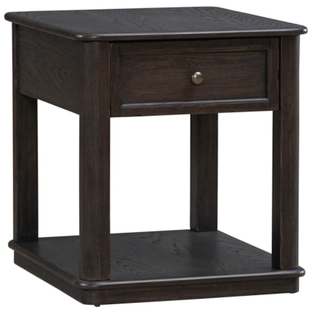 Single Drawer End Table