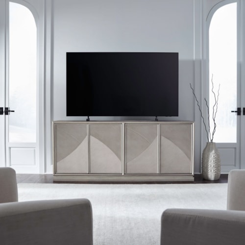 Contemporary 80 Inch 4-Door Accent Console