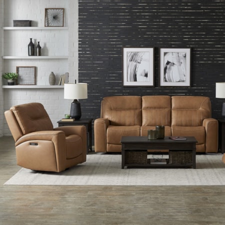 Power Reclining Sofa and Recliner